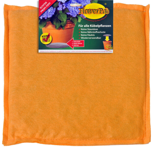FLOWERPAD FÜR QUADRATISCHE BLUMENTÖPFE